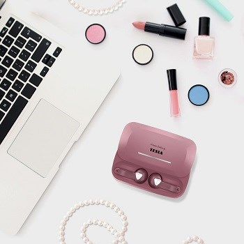 Tesla Sound EB20 sluchátka Pearl Pink mikrofon